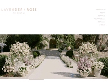 Tablet Screenshot of lavenderandrose.com